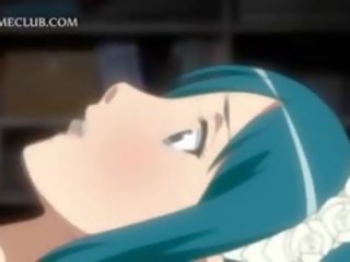 3d anime meisje krijgen likte en geneukt in close-up's