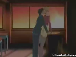 Delightful hentai blond raske harjutused sisse kõik augud