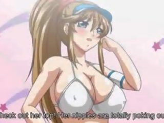 Seksuāls anime mademoiselle sniedz felattio