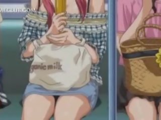 Bonded anime sporco clip bambola prende sessuale maltrattata in subway