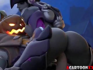 Stupendous Overwatch Hero Babes get to Ride Big Dicks: HD x rated film c1