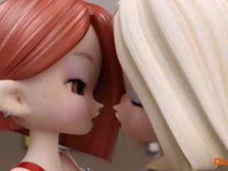 Ducatfilm.com lesbian di bahan karet memiliki kesenangan di tremendous 3d vid