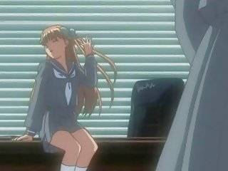 Bájos hentai hölgy szar kétnemű anime -ban a osztály