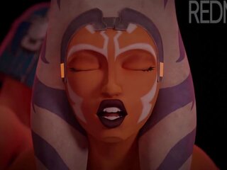 Bituin wars - ahsoka tano jedi pagsasanay pagsubo ng titi (animation may sound)