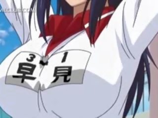 Delightful hentai daughter showing undies up her cilik rok
