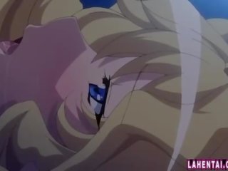 Huge titted hentai blondie gets her tight ass toyed and fucked