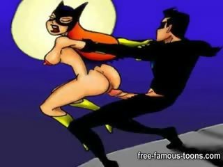 Batman dengan catwoman dan batgirl orgies