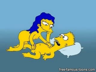 Жорсткий вгору bart simpson чубчик marge і ліза жорсткий і швидко