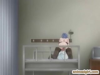 Bystiga hentai shemale blir rider av animen professor på sjukhus