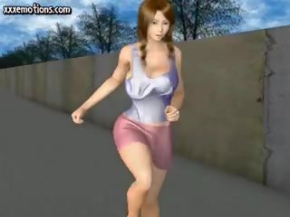 Anime żona z duży cycki mający seks wideo