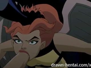 Justice league hentaý - two chicks for batman gotak