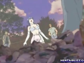 Hentai perawat hard groupfucked by bandits in the outdoors