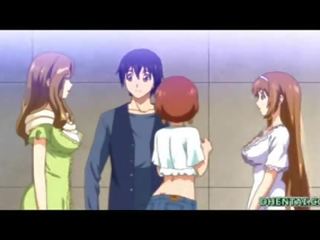 Busty hentai được ngón cô ấy wetpussy và fucked lược