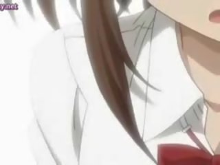 Teenager anime schätzchen nimmt schwer hammer