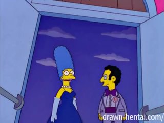 Simpsons x rated film - marge dan artie afterparty