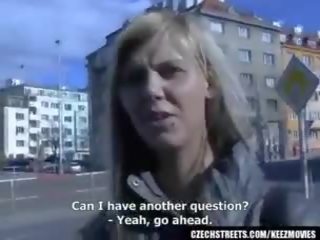 CZECH STREETS - Ilona takes cash for public dirty clip
