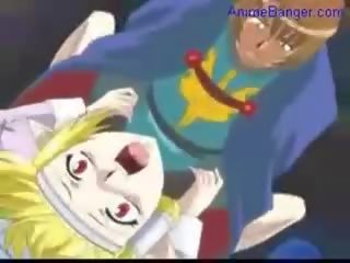 Elf murid wedok getting fucked by elf fellow and bondaged elf prawan get