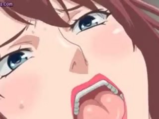 Anime call girl Gets Mouth Filled With Sperm