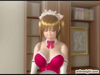 3d hentai pembantu rumah transgender unggul doggystyle / seks dari belakang seks / persetubuhan