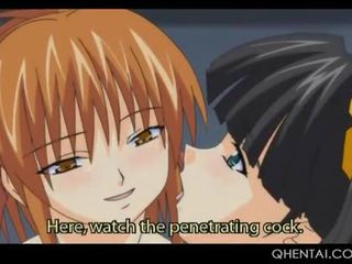 Hentai tenåring maids serving deres professor faen hans stor pecker