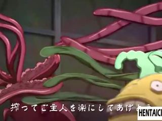 Hentai niñas con bigboobs consiguiendo tentacled.